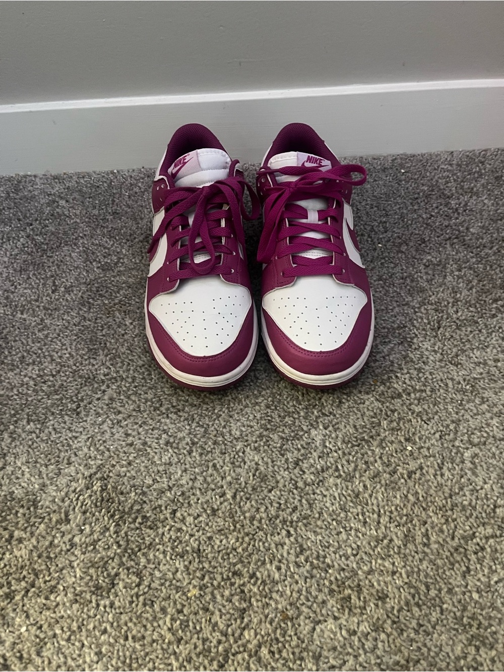 Nike Women’s Low-Top Sneakers in Berry and White